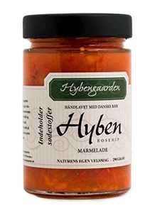 Hybenmarmelade - uden tilsat sukker - 350 gr.