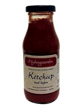 Ketchup m. hyben - Hybengaarden - 250 ml. 
