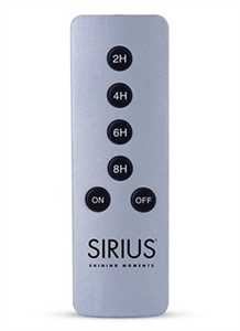 Sirius fjernbetjening med timerfunktion