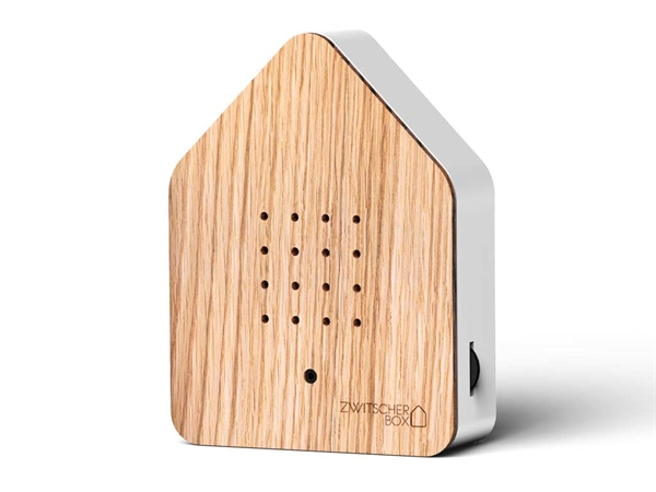 Zwitscherbox Oak – fuglekvidder i ægte egetræ