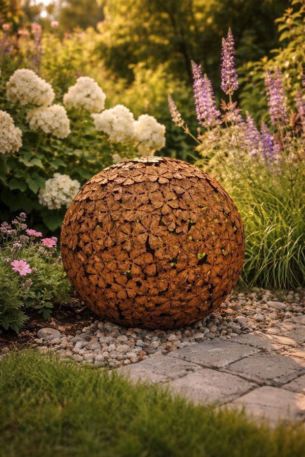 Rustik Hortensiakugle i jern 