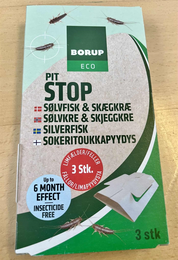 Sølvfisk/skægkræ fælde 